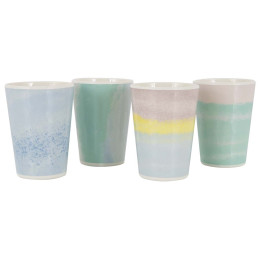 Zestaw kubków Bo-Camp Cup Barfleur 4p melamine mix1 Pastel
