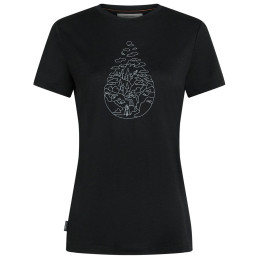 Koszulka damska Icebreaker Women Merino 150 Tech Lite SS Tee Hike Path czarny Black