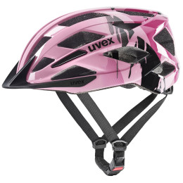 Dziecięcy kask rowerowy Uvex Air Wing 2 czarny/różówy strawberry-black