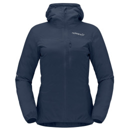 Kurtka damska Norrona falketind aero60 Zip Hood ciemnoniebieski Indigo Night