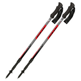 Kije trekkingowe Fizan Prestige Antishock czerwony/szary red