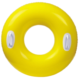 Koło Intex Hi-Gloss Tube żółty