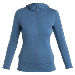 Bluza damska Icebreaker Women Merino 260 Quantum IV LS Zip Hoodie niebieski