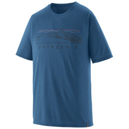 Koszulka męska Patagonia Men's Capilene Cool Trail Shirt - Stratapeaks niebieski Aquatic Blue
