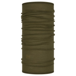 Komin wielofunkcyjny Buff Merino Lightweight Neckwear zielony SOLID BARK
