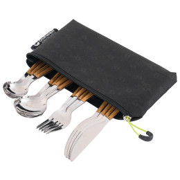 Zestaw sztućców Outwell Pouch Cutlery Set Deluxe brązowy