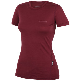 Koszulka damska Zulu Merino 160 Short 4C bordowy wine
