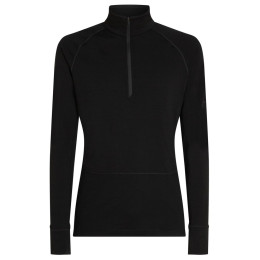 Męska koszulka Icebreaker Men Mer 200 ZoneKnit LS Half Zip czarny Black