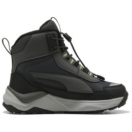 Buty dziecięce Puma Puma Evolve 2.0 Boot PS Shadow Gray-Sunn szary/zielony Shadow Gray-Sunny Lime-PUMA Black