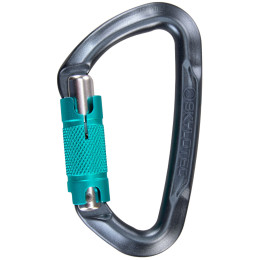 Karabinek Skylotec Lime WG (twistlock) szary/zielony Anthracite/Acquamarine