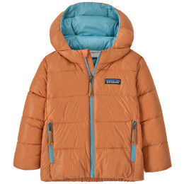 Kurtka dziecięca Patagonia Baby Hi-Loft Down Sweater Hoody - MARG pomarańczowy Marigold