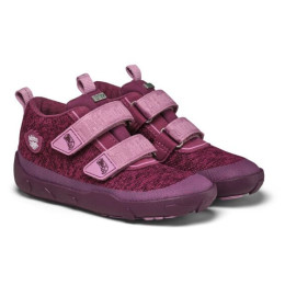 Buty barefoot dziecięce Affenzahn Low Boot Knit Happy Otter fioletowy Otter