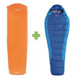 Zestaw Pinguin Set spacáku Savana 185 a karim niebieski