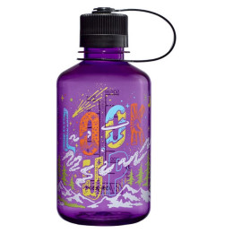Butelka Nalgene Narrow Mouth Wild Expressions 500 ml fioletowy Purple 'Look Up'