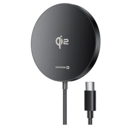 Ładowarka bezprzewodowa Swissten MagPuck czarny