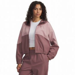 Kurtka damska Under Armour Rival Woven Jkt Hd różowy MaroonMist/TourmalinePink/MaroonMist