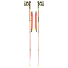 Kijek trekkingowy Leki Micro Trail Pro (2019) czerwony NeonredDarkedGreyWhiteNeonyellow