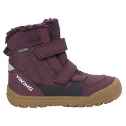 Dziecięce buty zimowe Viking Outdoor Footwear Spruce Barefoot Warm GTX 2V Wine bordowy Wine