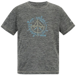 T-shirt dziecięcy Regatta Alvarado Black Marl szary Black Marl