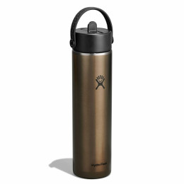 Termos Hydro Flask 24 Oz Lightweight Wide Flex Straw Cap brązowy OBSIDIAN