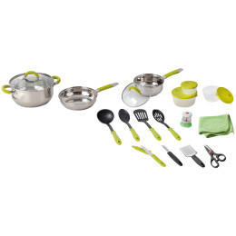 Sada na vaření Brunner Omnibox 18+2 srebrny/zielony