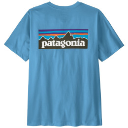 Koszulka męska Patagonia P-6 Logo T-Shirt jasnoniebieski Shore Blue