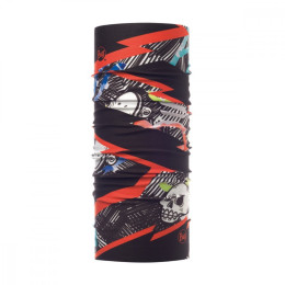 Chusta dziecięca Buff Coolnet UV + Junior czarny/czerwony BoltyMulti