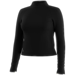 Damska koszulka Smartwool Women's Active Merino Movement Mock Neck czarny Black