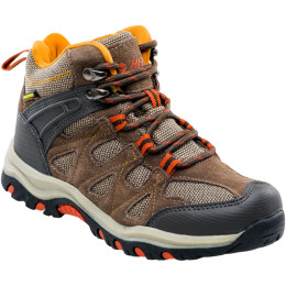 Buty dziecięce Hi-Tec Kaori Mid WP Jr brązowy Brown/DarkBrown/Orange