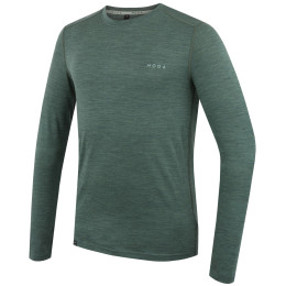 Koszulka męska MOOA MerinoSilk 160 long zielony green melange