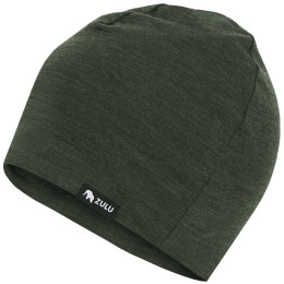 Czapka Zulu Cap Merino ciemnozielony dark green melange