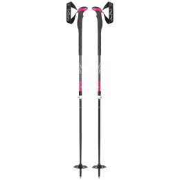 Kije trekkingowe dla kobiet Leki Aergonlite 2 Lady czarny/różówy DarkanthraciteBerryWhite