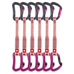 Zestaw ekspresów Ocún Raven Qd Zoom 20 Cm 6-Pack różowy Pink