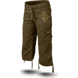 Damskie spodnie 3/4 Trimm Sharon khaki MiddleBrown
