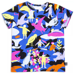 T-shirt dziecięcy Wouki Bara Magenta