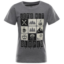 T-shirt dziecięcy Alpine Pro Rejo 3 Grey szary ŠEDÁ