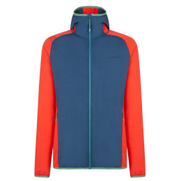 Męska bluza La Sportiva Gemini Hoody M niebieski/czerwony Opal/Poppy
