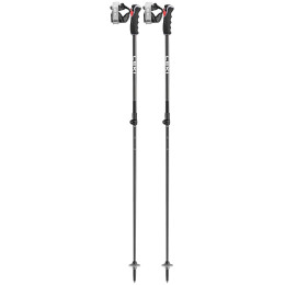 Kije narciarskie Leki Peak Vario 3D czarny black-dark anthracite-orange