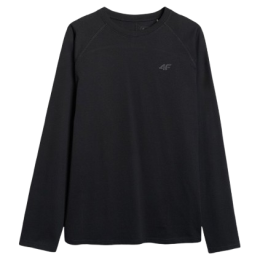 Koszulka męska 4F Longsleeve M474 czarny DEEP BLACK