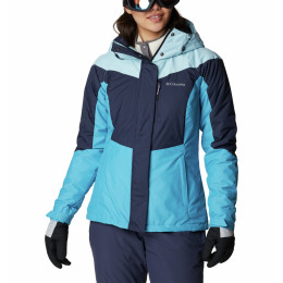 Kurtka zimowa damska Columbia Rosie Run™ Insulated Jacket niebieski Nocturnal, Spring Blue Hthr, Blue Chill