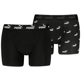Męskie bokserki Puma Elements Logo Print Boxers 2P