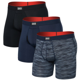 Bokserki Saxx Multi-Sport Mesh Boxer Brief Fly 3Pk niebieski wavelength/navy/black