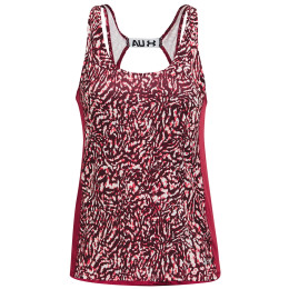 Damski podkoszulek Under Armour Fly By Printed Tank różowy Black Rose / Black Rose / Reflective