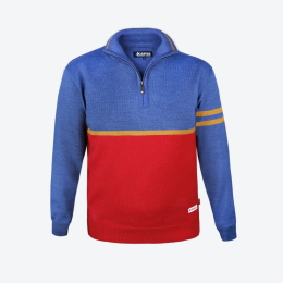 Sweter Kama 4072 niebieski denim blue