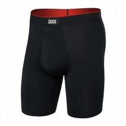 Bokserki Saxx Multi-Sport Mesh Long Boxer Brief Fly czarny Black