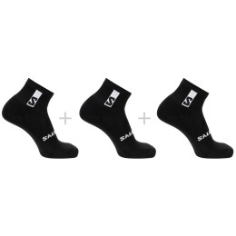 Skarpetki Salomon Everyday Ankle 3-Pack czarny BLACK / BLACK / BLACK