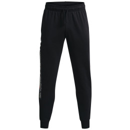 Spodnie męskie Under Armour Rival FLC Graphic Jogger czarny Black / / White