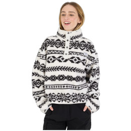 Bluza damska Fundango Pacha Fleece Jacket biały/czarny inka
