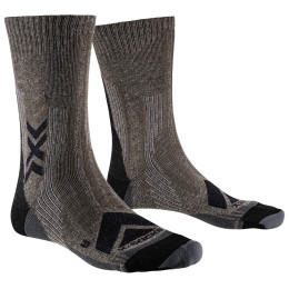 Skarpetki X-Socks Hike Perform Merino Crew czarny/brązowy BLACK/CHARCOAL