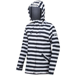 Kurtka damska Regatta Bertille czarny/biały NavyStripe